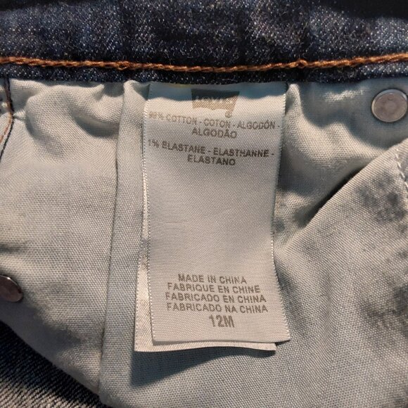 Levi's 505 Boyfriend Mid-Rise Straight Leg Crop Jeans - 12 - Great Condition - Picture 8 of 8